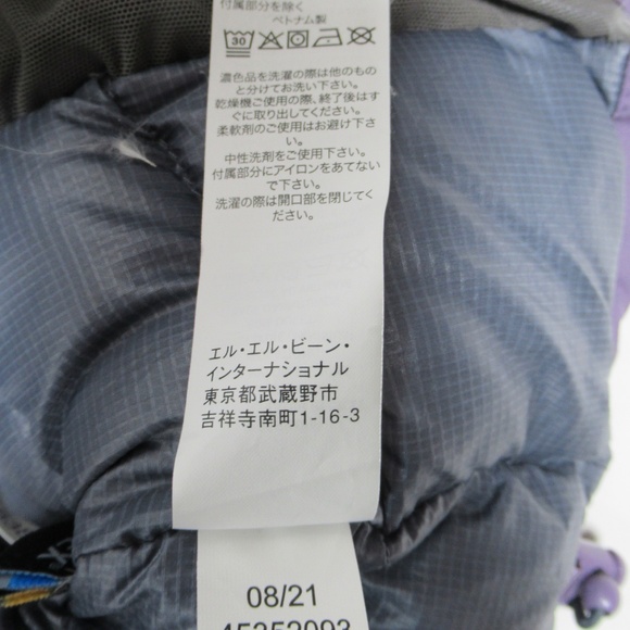 L.L. Bean Women's Waterproof Ultralight Down Jacket Muted Purple 511443 Size S - Picture 12 of 12